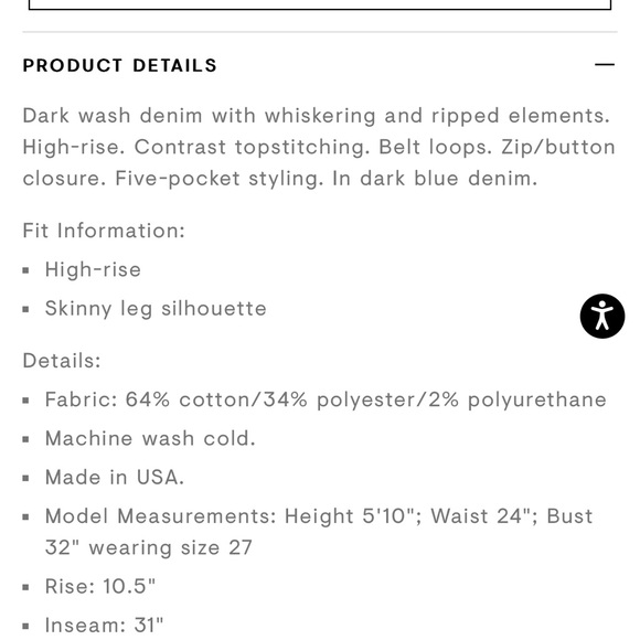 Rag and Bone destroyed high rise jeans. Size 29. - Picture 12 of 12